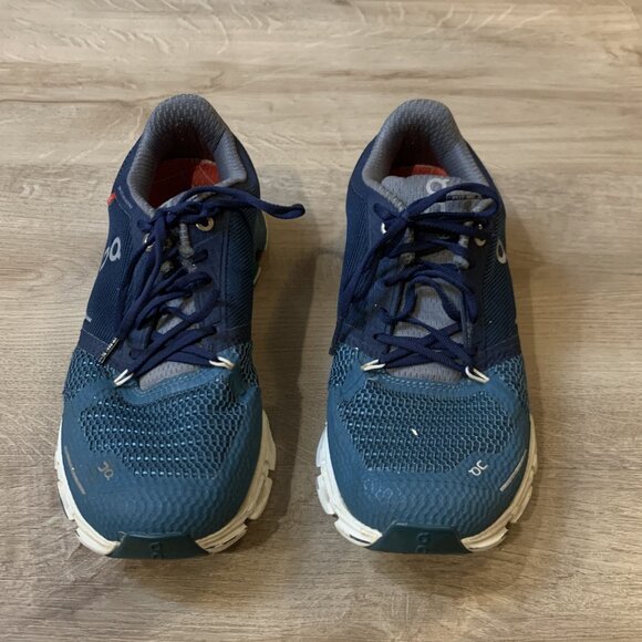 On Cloudflyer Athletic Running Shoes Sneakers Women's Size 7 Storm Blue/White - Picture 2 of 8